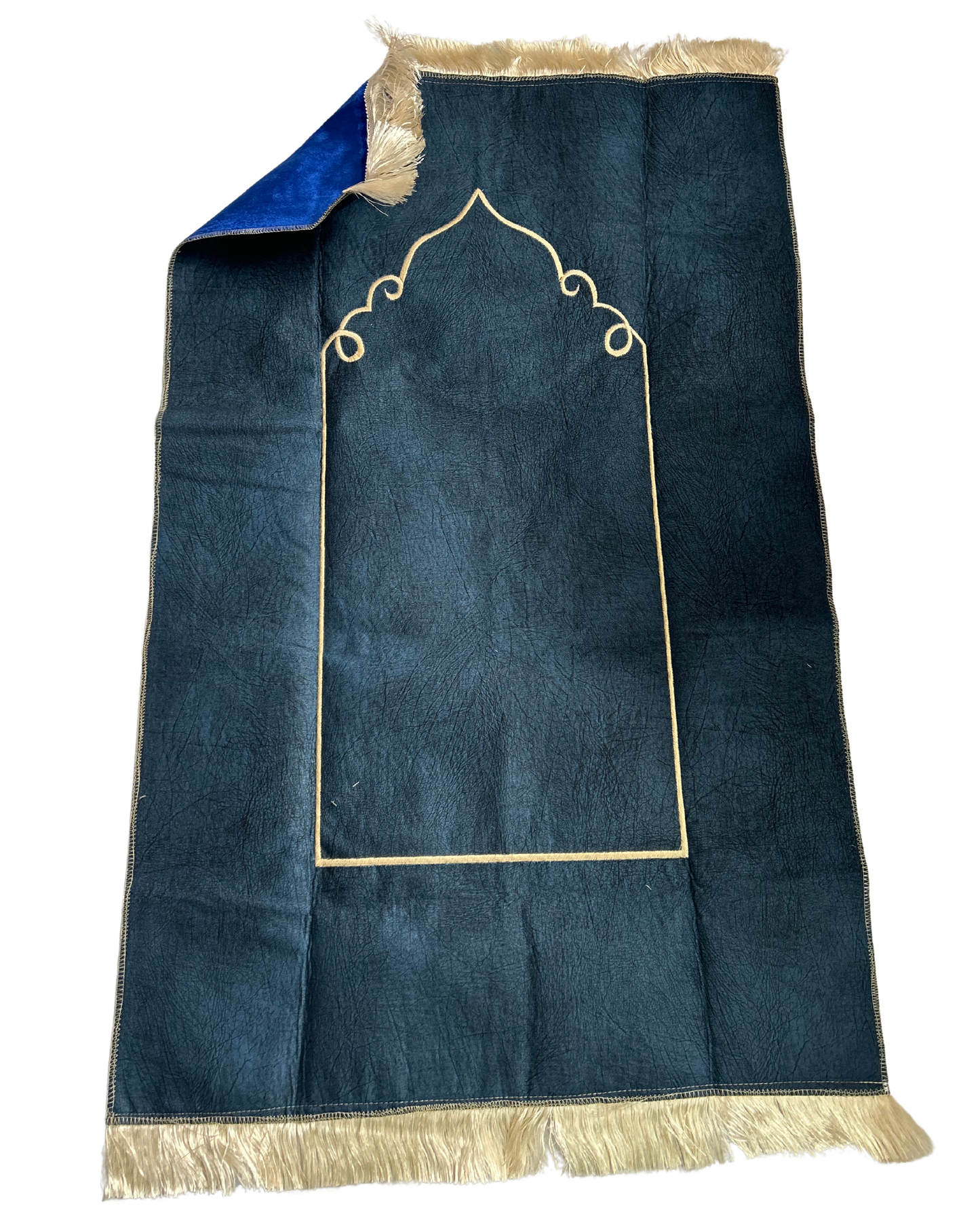 Tapis double face Bleu électrique/ Bleu canard