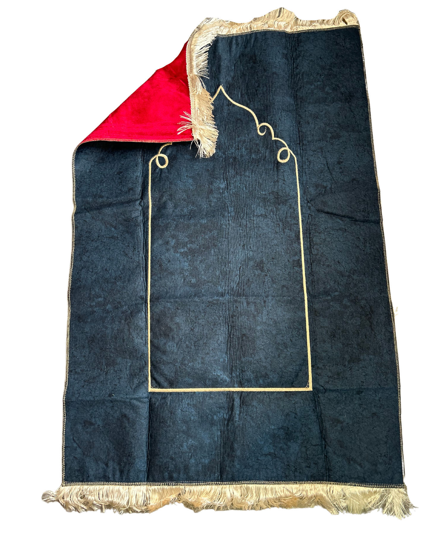 Tapis double face Bordeaux / Bleu canard