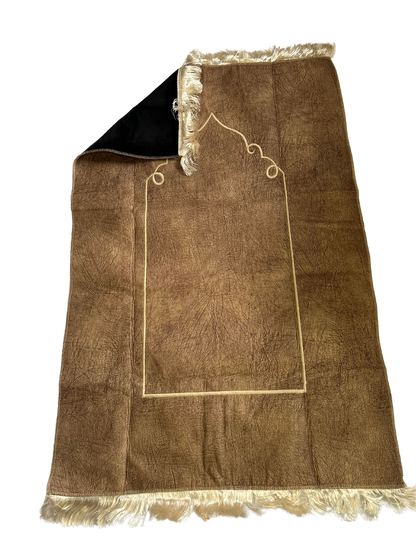 Tapis double face Noir/Marron