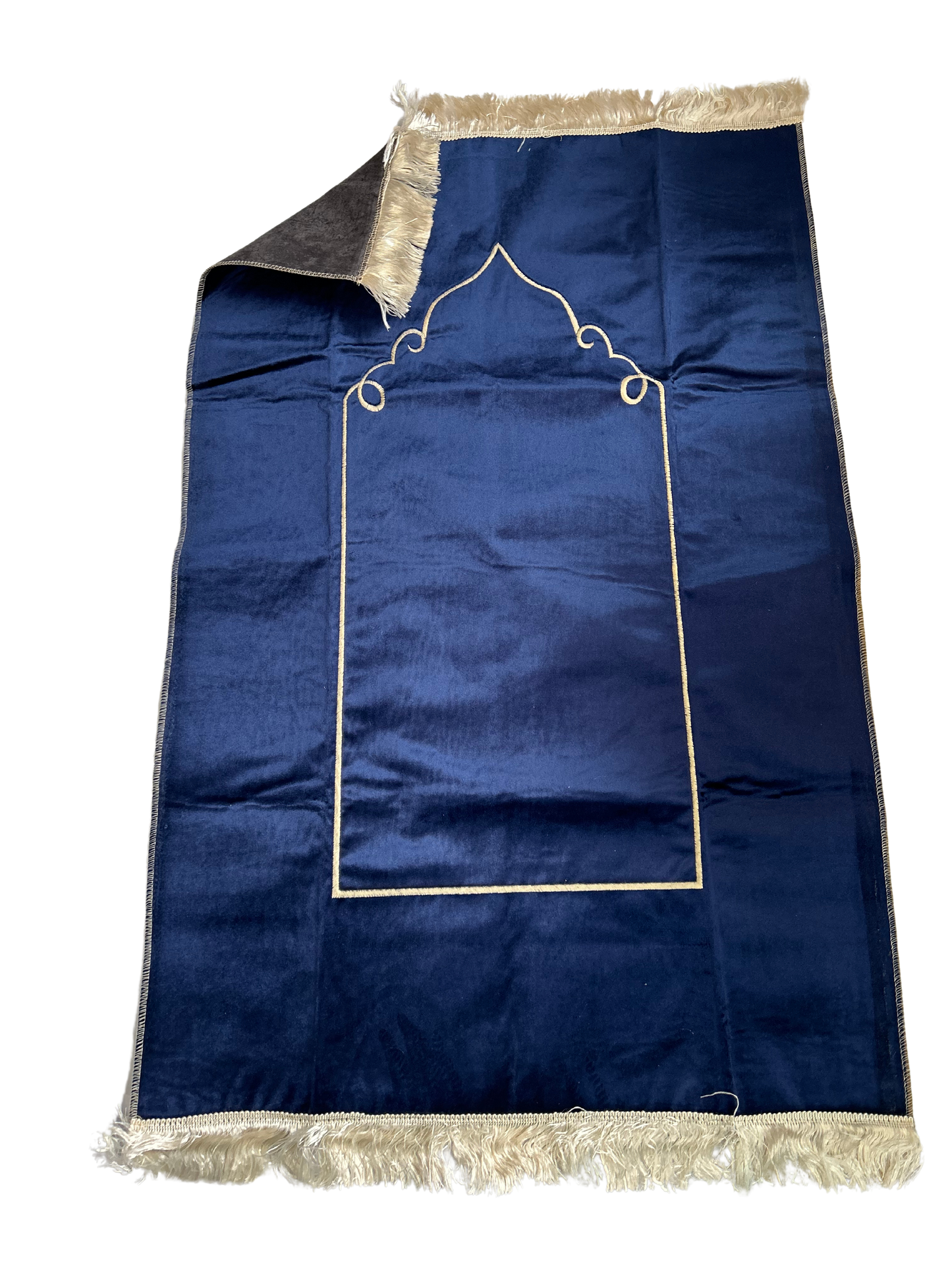 Tapis double face Bleu Nuit/Gris