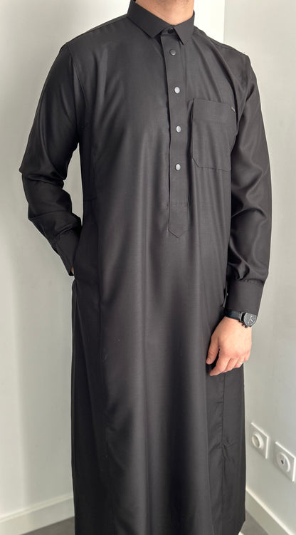 Qamis Qatari Noir