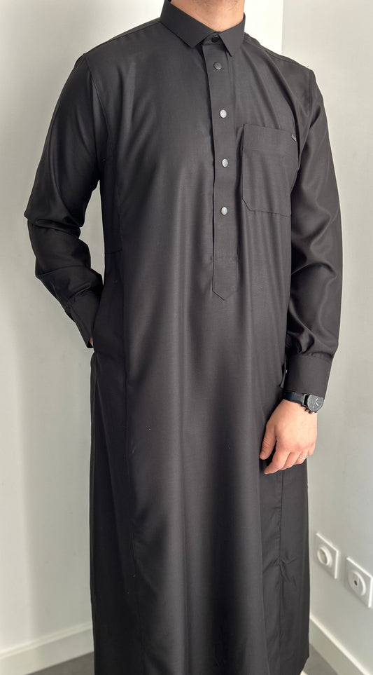 Qamis Qatari Noir